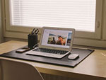 computer on a desk
